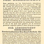 Adressen van Brabantse kantoren van het Duitse 'Nederlands ArbeidsFront (N.A.F.)