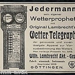 Een zogenoemde weer-telegraaf  (begin 20e eeuw) :  