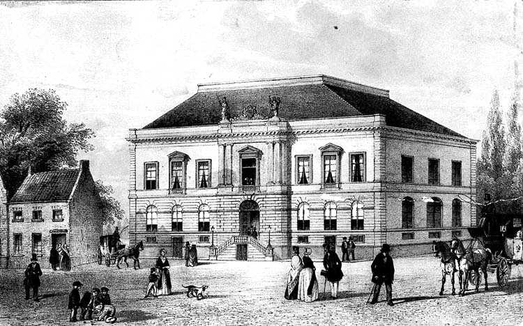 Het eerste stadhuis van Tilburg,