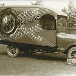 Philips promotiewagen, van begin dertiger jaren voor promotie van de radiodistributie. 