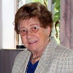 Annie Verheijden-Sparidans op omstreeks 85-jarige leeftijd