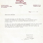 Ontslagbrief 1977
